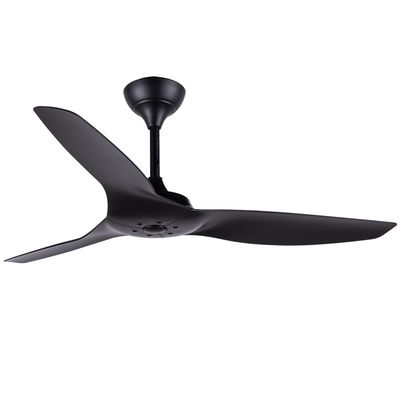 ABS Blade Αμερικάνικοι ανεμιστήρες οροφής σαλόνι μαύρος 52 ιντσών ανεμιστήρας οροφής