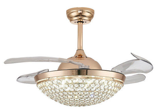 42 ιντσών LED 36W αλλαχτό χρώμα σύγχρονος ανεμιστήρας οροφής με κινητήρα συνεχούς τάσης με φως