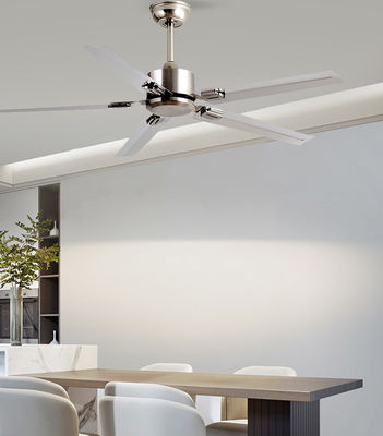 Ασημένιος μοντέρνος ανεμιστήρας οροφής LED ECO 52 3